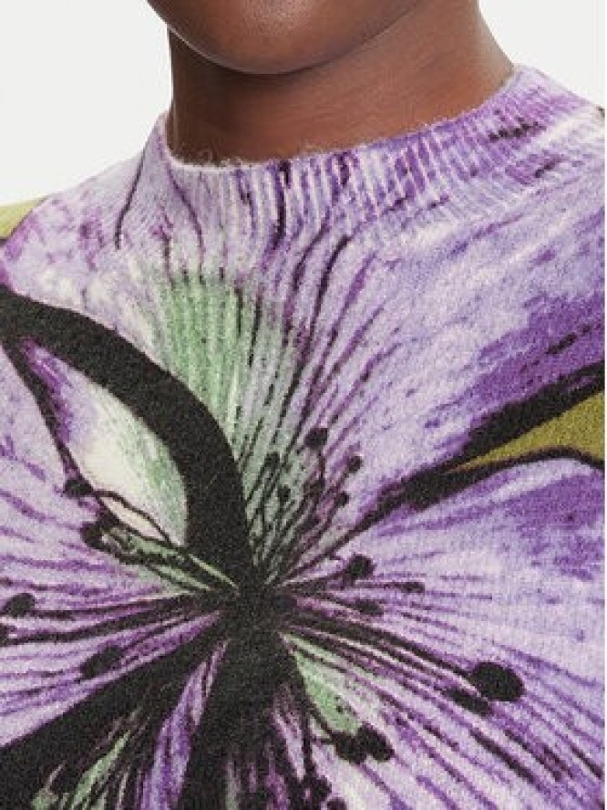 Desigual Sweter Orquidea Lacroix 25WWJF42 Zielony Regular Fit