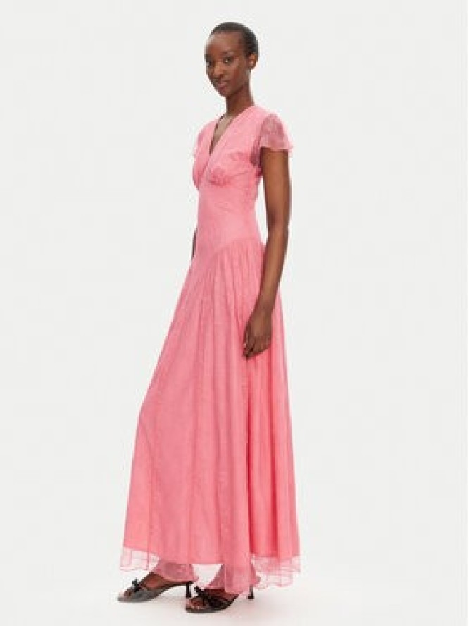 ROTATE Sukienka wieczorowa 113833551 Różowy Regular Fit