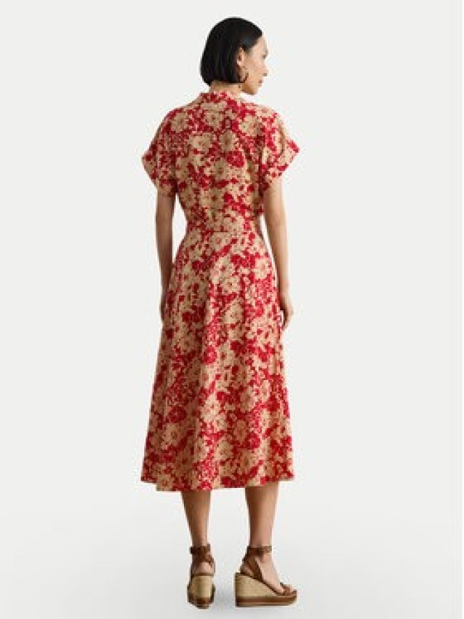 LAUREN RALPH LAUREN Sukienka koszulowa 200P08692001 Czerwony Regular Fit