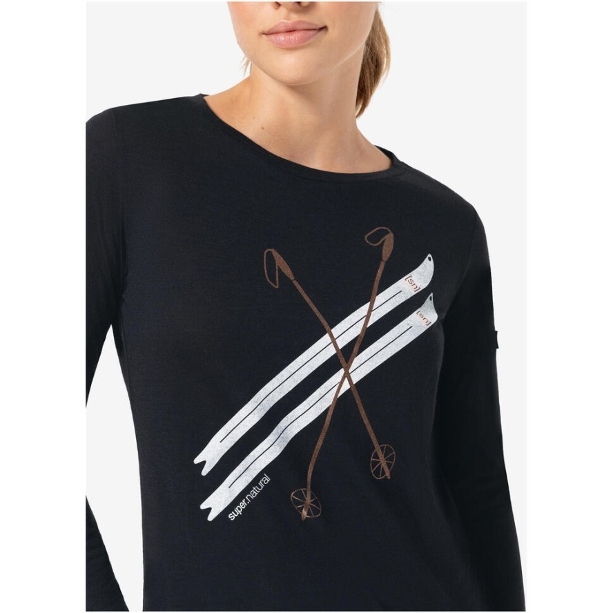 Koszulka z długim rękawem damska SUPER.NATURAL W Kryssede Ski