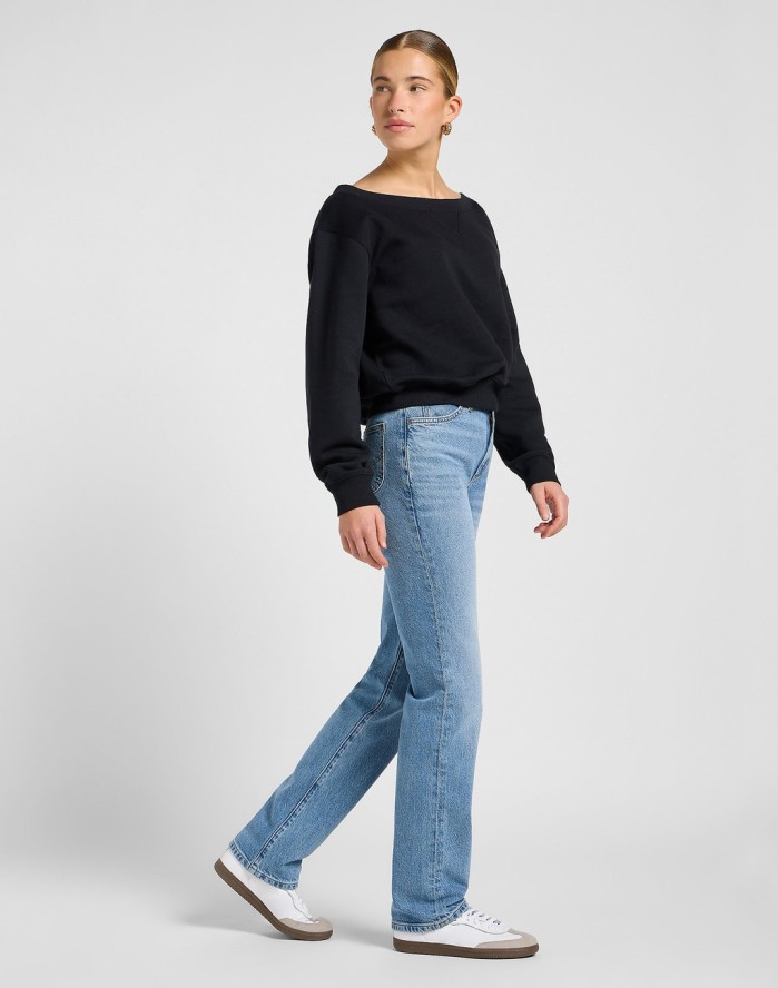 DAMSKA BLUZA LEE OFF SHOULDER SWS UNIONALL BLACK 112371335