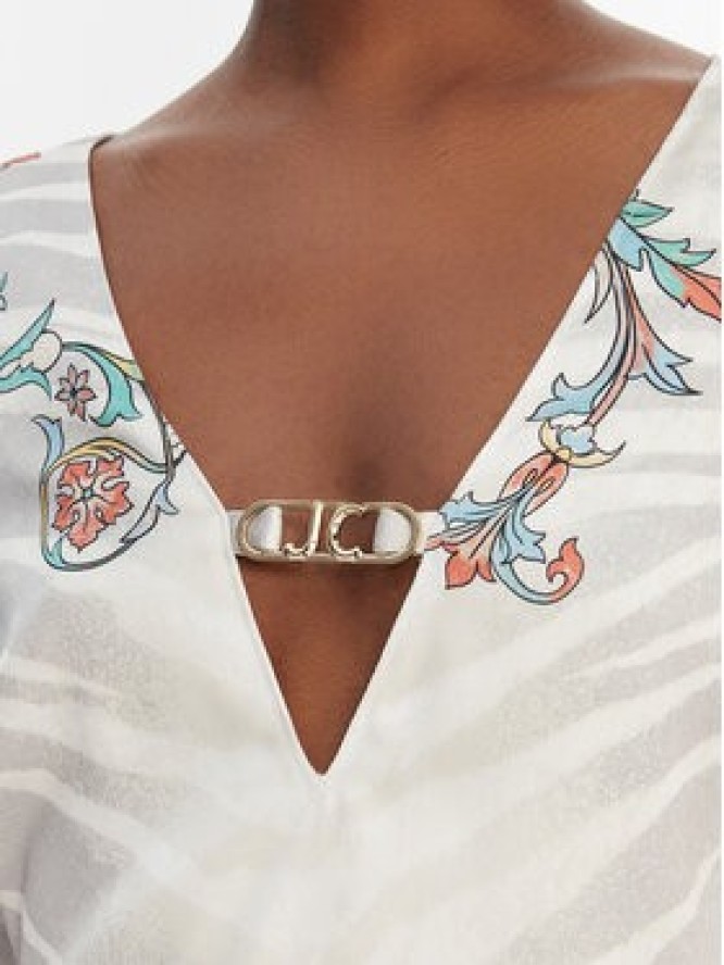 Just Cavalli Sukienka codzienna 80PAO948 NS846 Szary Regular Fit