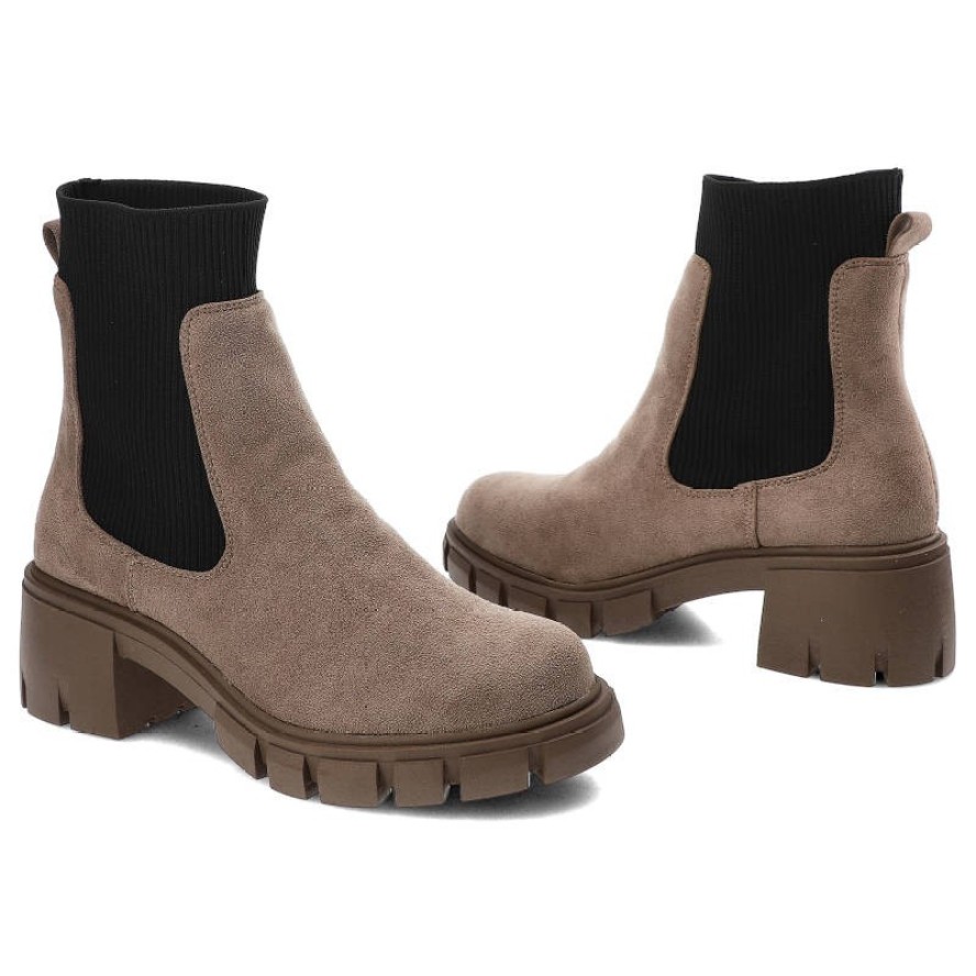 Szare Botki Filippo Modne Jesienne Buty Damskie