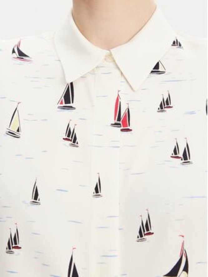Tommy Hilfiger Koszula WW0WW44036 Écru Relaxed Fit