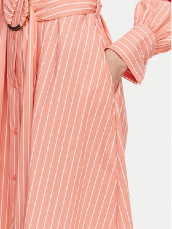 LOLA CASADEMUNT Sukienka koszulowa MS2616039 Koralowy Regular Fit