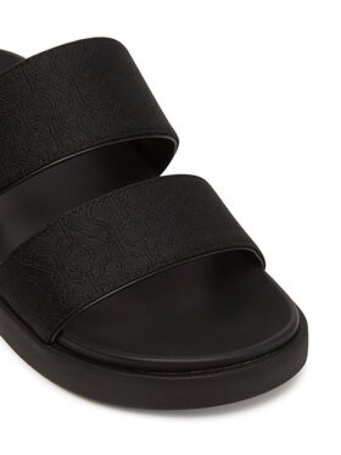 Calvin Klein Klapki Flat Slide Jacq HW0HW02487 Czarny