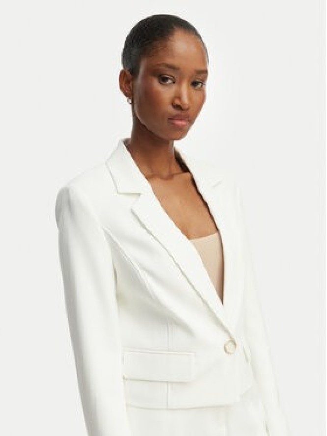 Guess Marynarka W6GN03 W1742 Biały Regular Fit