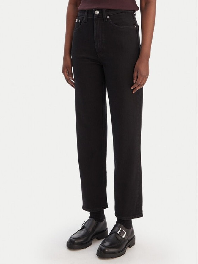 Calvin Klein Jeans Jeansy LV047E734G Czarny Taper Fit