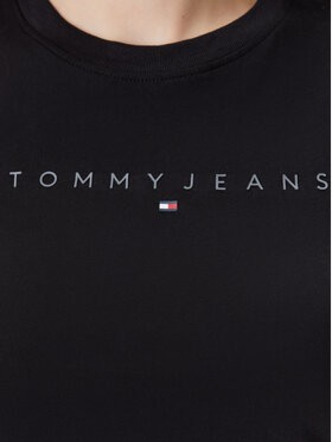 Tommy Jeans T-Shirt Tonal Linear DW0DW20315 Czarny Slim Fit