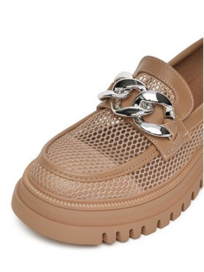 DeeZee Loafersy 60062D-2 Brązowy