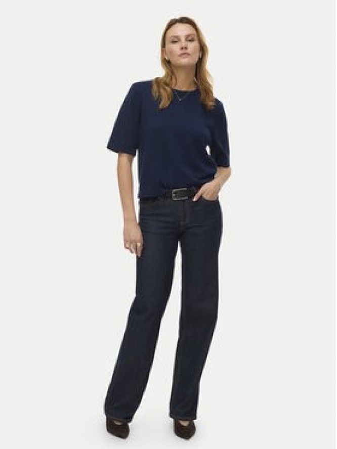 Vero Moda Sweter Silje 10320460 Granatowy Oversize