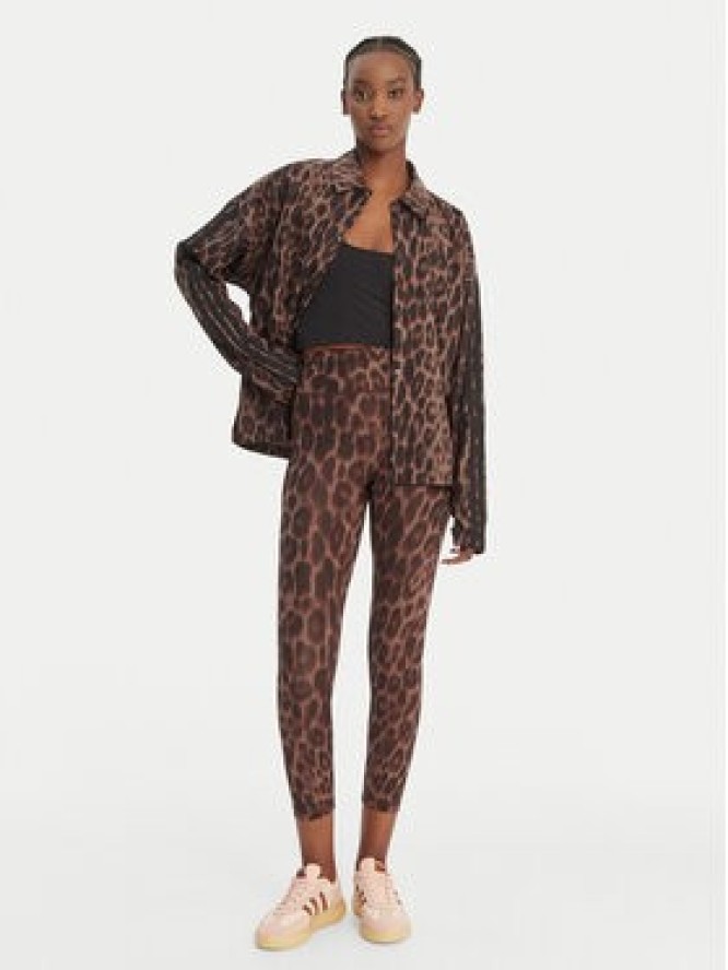 adidas Kurtka przejściowa Seasonal Essentials Leopard Print JZ0297 Brązowy Loose Fit