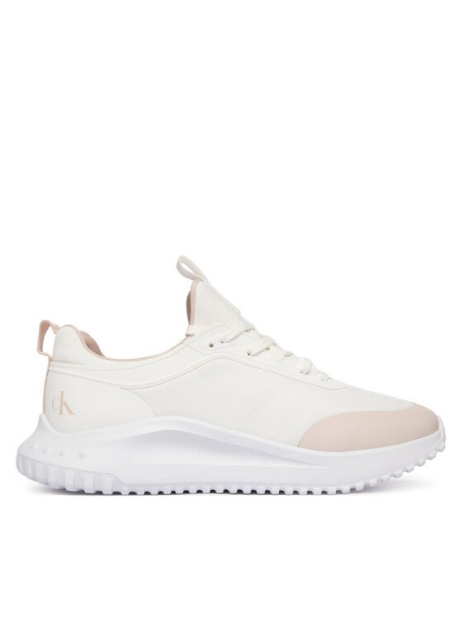 Calvin Klein Jeans Sneakersy Eva Runner Laceup Sock Mat Mix YW0YW02064 Biały