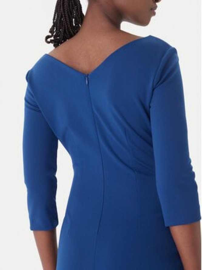 Rinascimento Sukienka koktajlowa CFC0127699003 Niebieski Slim Fit