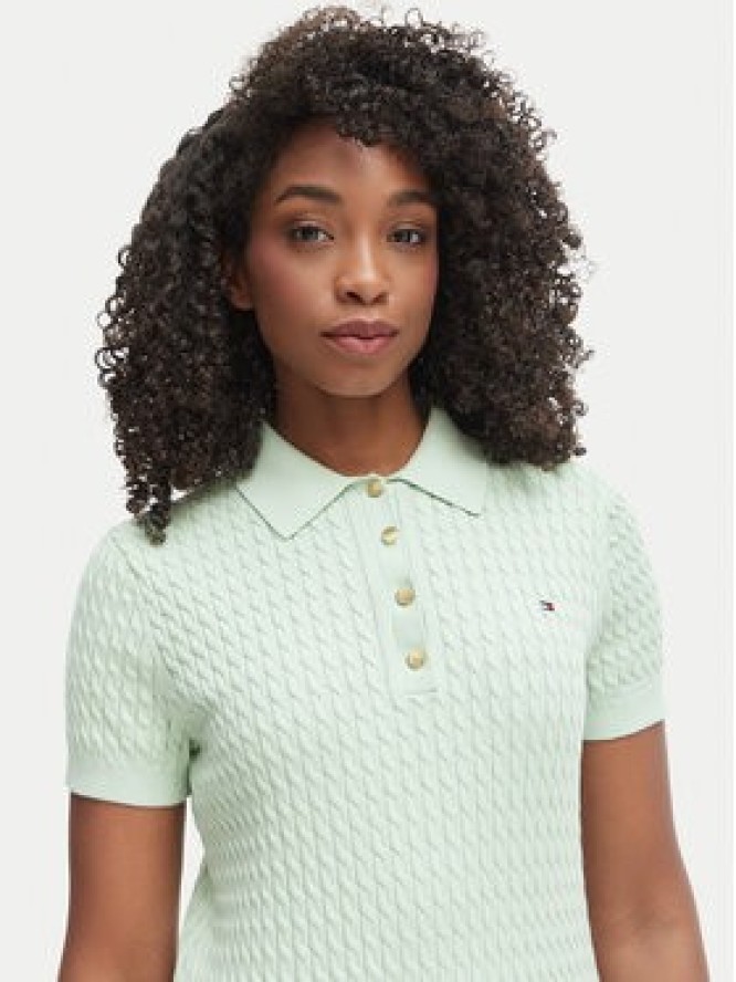 Tommy Hilfiger Sweter WW0WW41474 Zielony Regular Fit