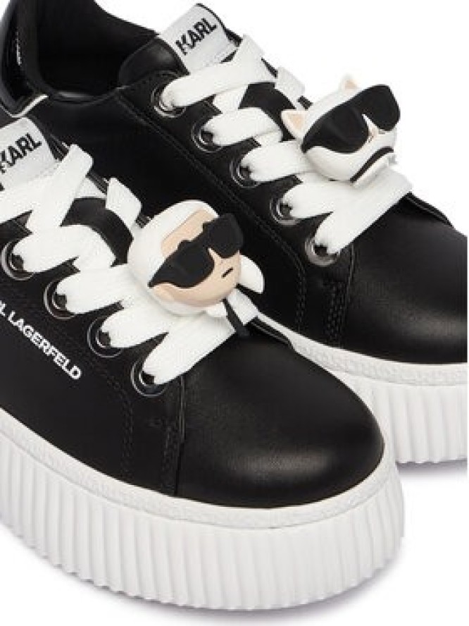 KARL LAGERFELD Sneakersy Kreeper Lo KL42336T Czarny