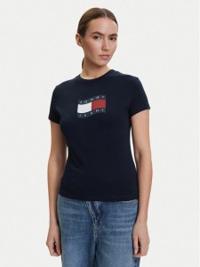 Tommy Jeans T-Shirt DW0DW22781 Granatowy Regular Fit