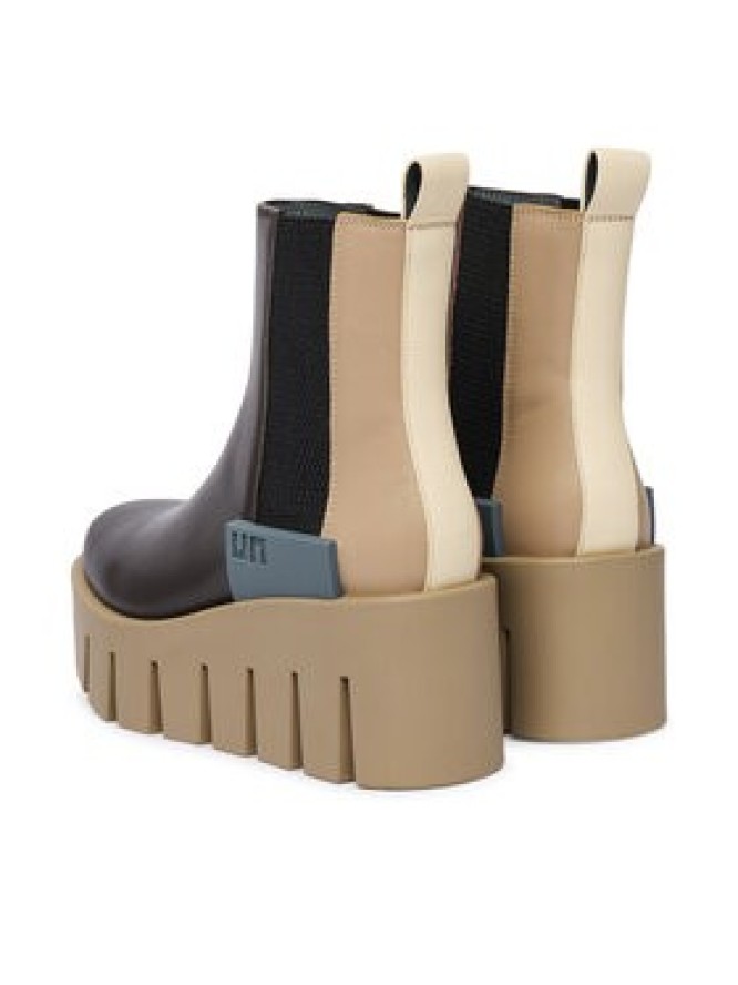 United Nude Botki Grip Chelsea LO V 1103216116 Brązowy ciemny