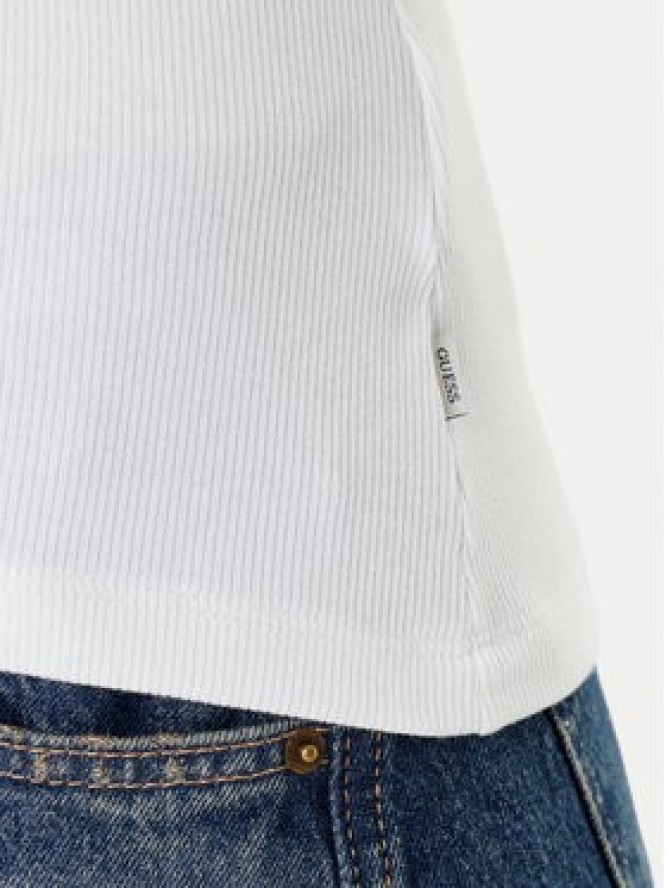 Guess Jeans Top W4YP48 KA0H1 Biały Regular Fit