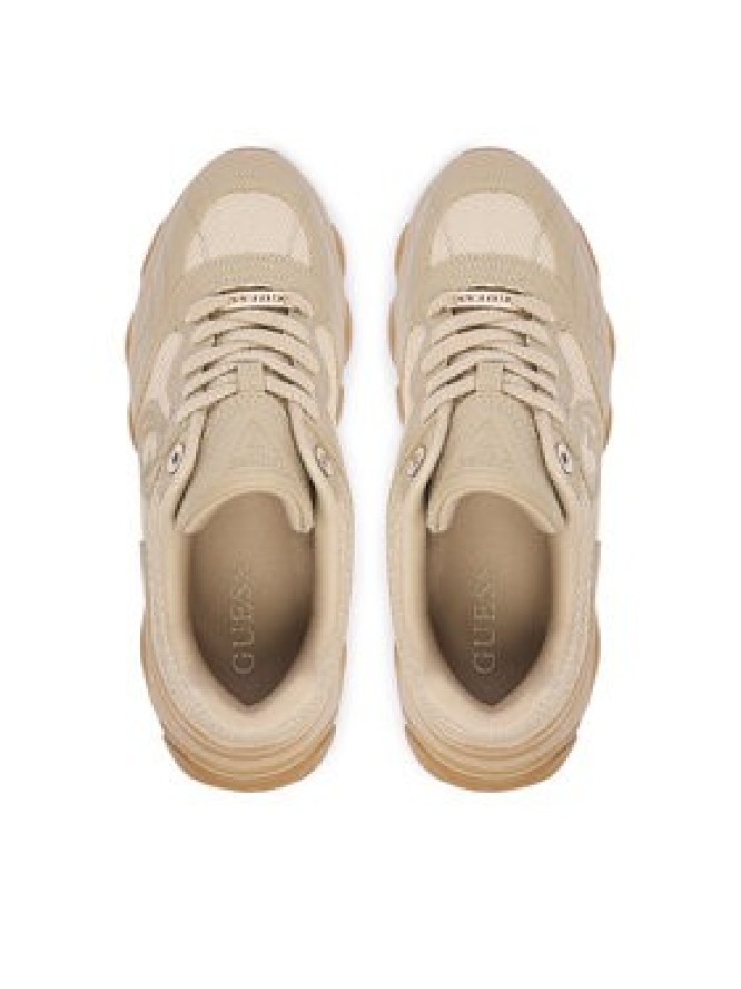 Guess Sneakersy FLFMRZ ELE12 Brązowy