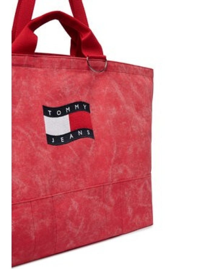 Tommy Jeans Torebka Tjw Wave Flag Med Tote AW0AW18466 Koralowy
