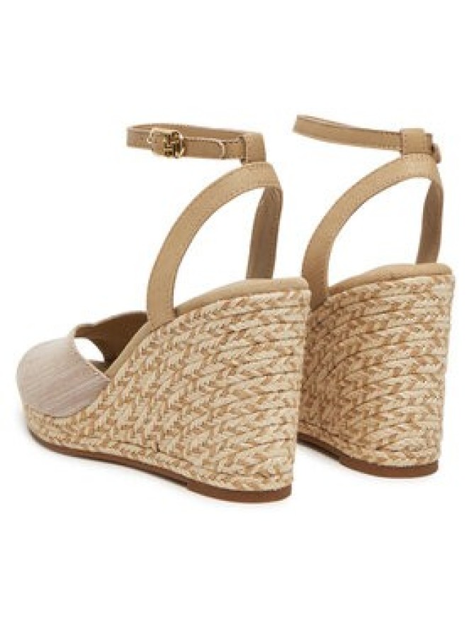 Tommy Hilfiger Espadryle Chambray High Wedge Espadrille FW0FW08588 Beżowy
