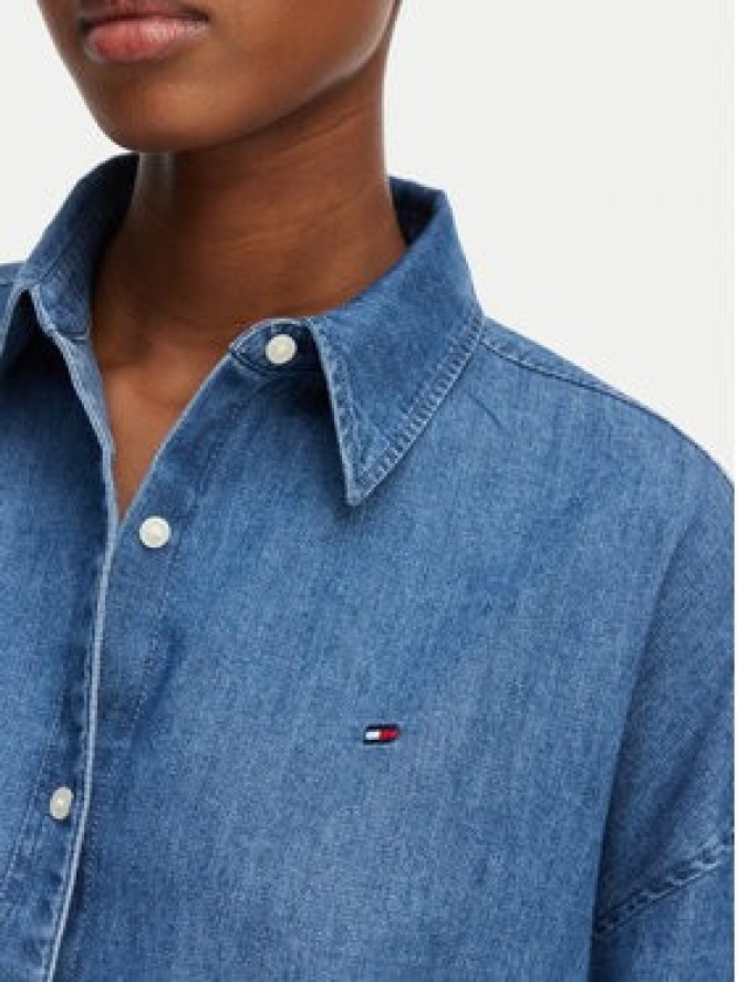 Tommy Hilfiger Koszula jeansowa WW0WW50528 Niebieski Boxy Fit