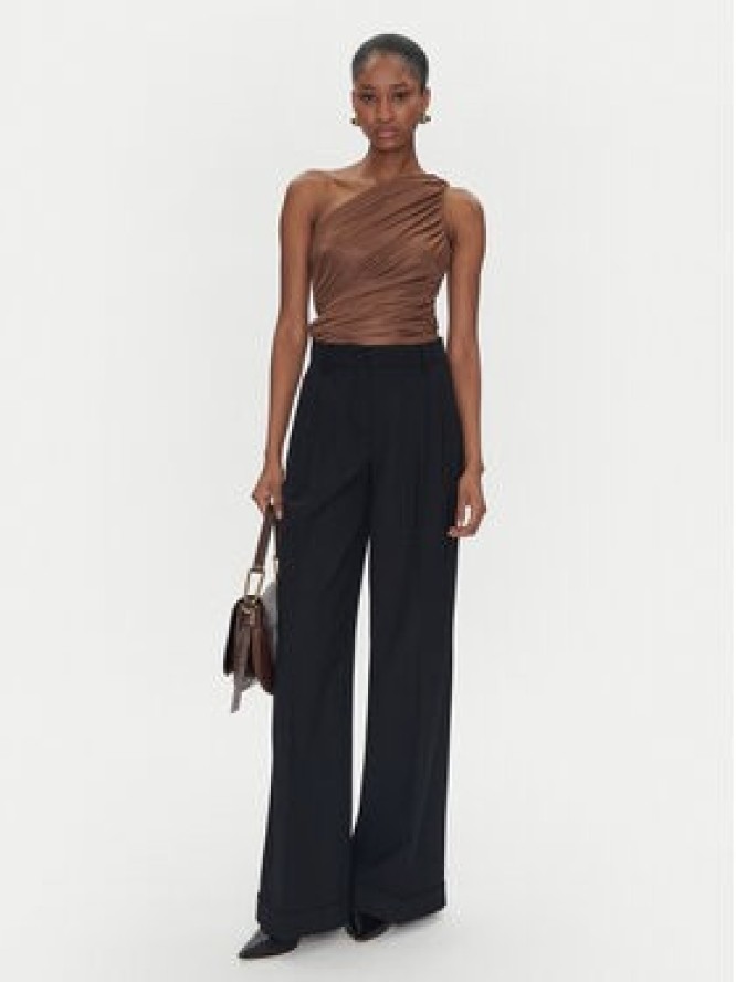 PINKO Top 105048 A2F1 Brązowy Slim Fit