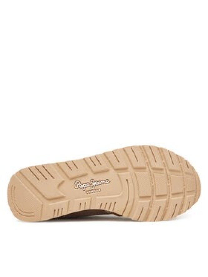 Pepe Jeans Sneakersy Brit Glitter W PLS400005 Brązowy