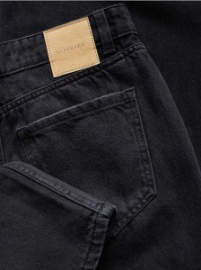 Jeansy wide leg comfort - czarny