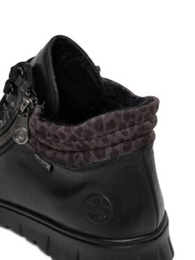 Rieker Trzewiki N1305-00 Czarny