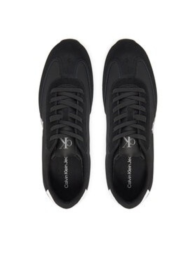 Calvin Klein Jeans Sneakersy Runner Laceup Mg Nylon Mix YW0YW01828 Czarny