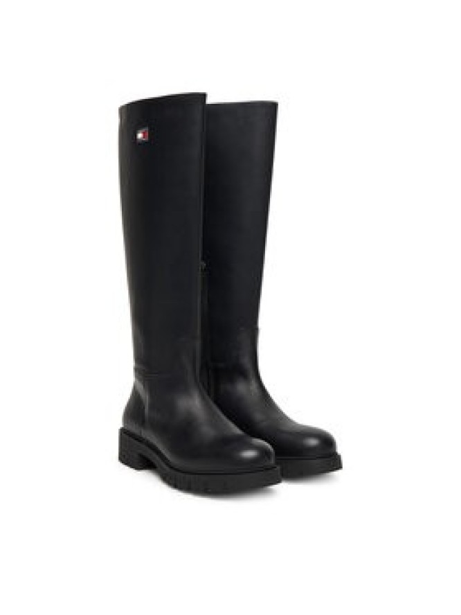 Tommy Jeans Kozaki Tjw Stretchy Long Shaft Boot EN0EN02828 Czarny