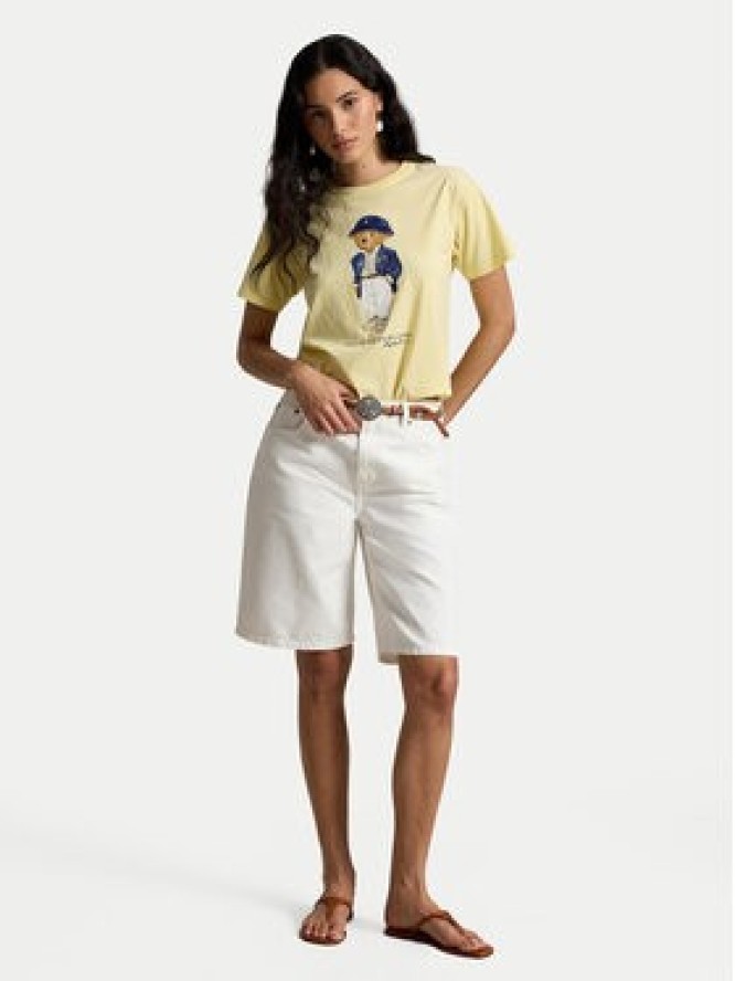 Polo Ralph Lauren T-Shirt 211B17792001 Żółty jasny Regular Fit