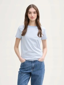 T-SHIRT KOSZULKA DAMSKA LIGHT BLUE TOM TAILOR