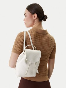 Calvin Klein Plecak Emblem Aop Mini Backpack LV04F3507G Biały