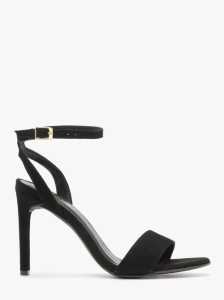 Czarne sandały na wysokiej szpilce