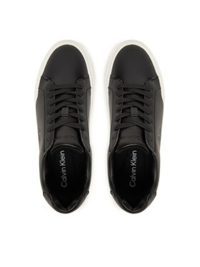 Calvin Klein Sneakersy Chunky Cupsole Laceup Lth Wn YW0YW01947 Czarny