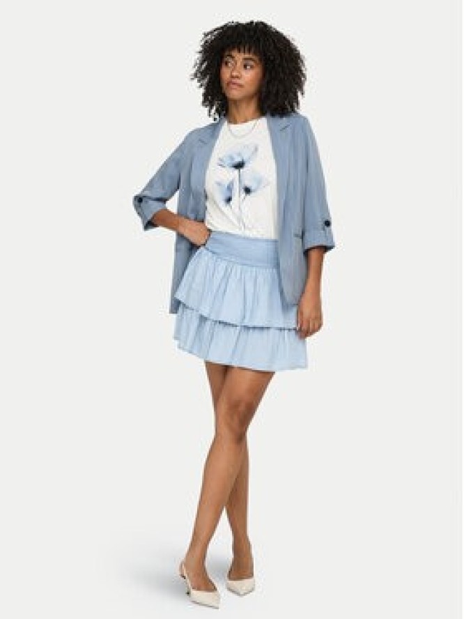 ONLY Spódnica mini Charis 15363983 Niebieski jasny Regular Fit