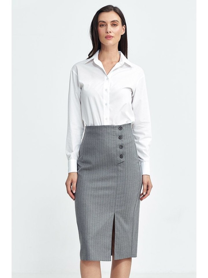 Nife Spódnica w kolorze szarym rozmiar: 40