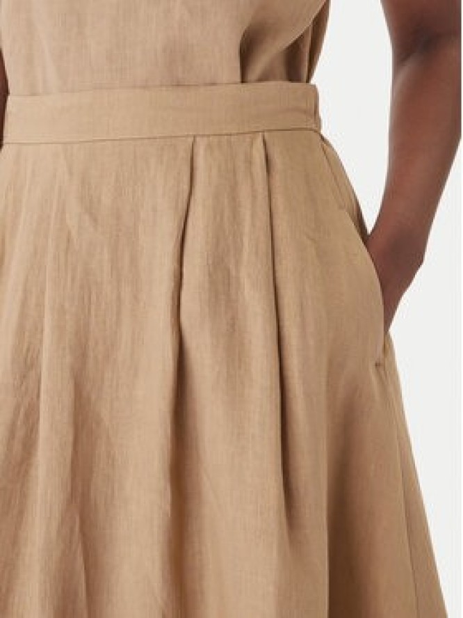 Marella Spódnica trapezowa Biada 2615101082 Beżowy Regular Fit