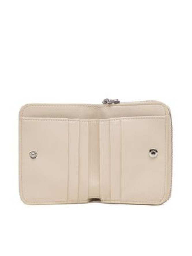 Calvin Klein Portfel Ck Medium Flap Zip Around LV04F1075G Kremowy
