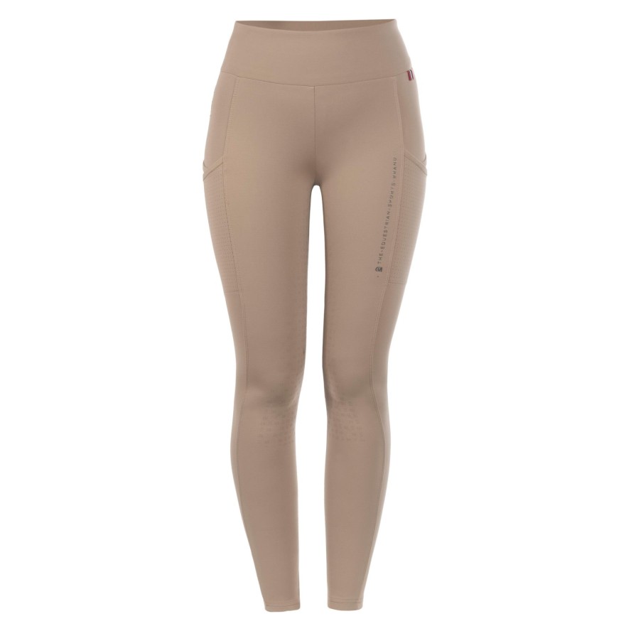 Damskie legginsy jeździeckie z pełną przyczepnością Cavallo Leah