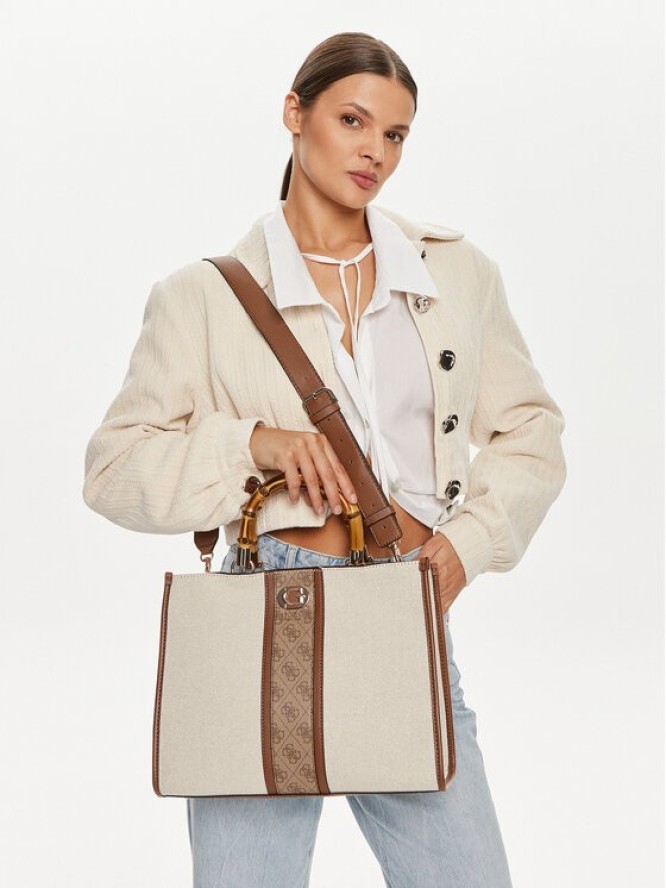 Guess Torebka Kerima (Ag) HWAG93 37220 Écru