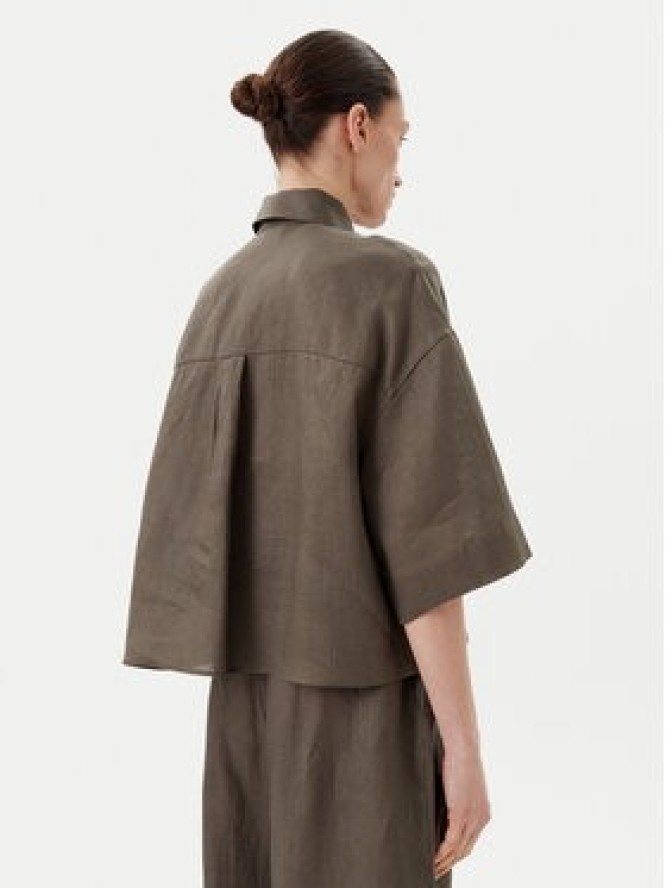 Max Mara Leisure Koszula Mirano 2516111028 Zielony Relaxed Fit