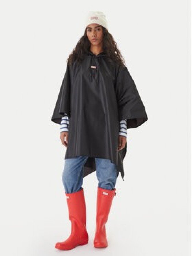 Hunter Ponczo HARU0007261 Czarny Regular Fit