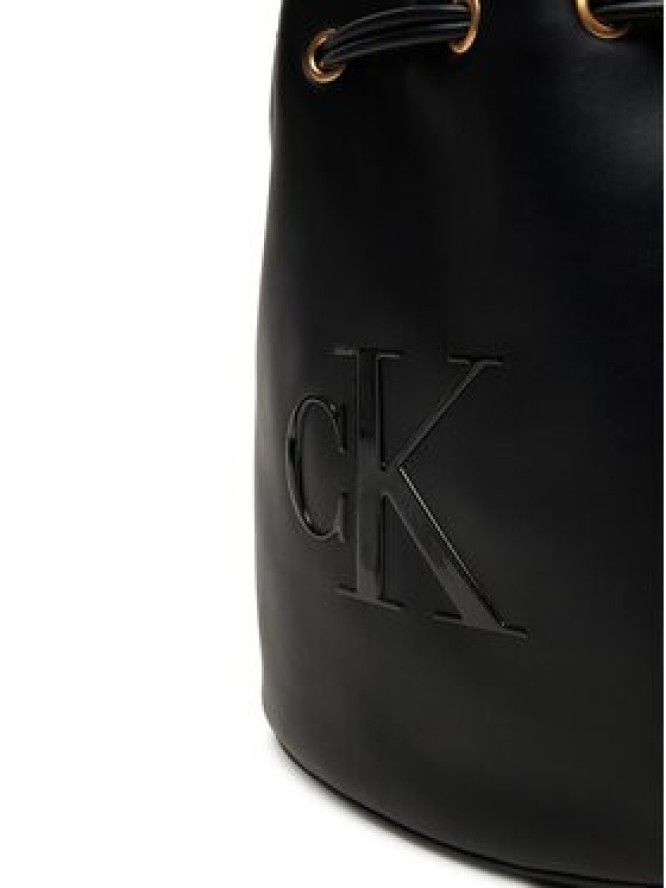 Calvin Klein Torebka Bold Ck Large Bucket Bag LV04F3232G Czarny