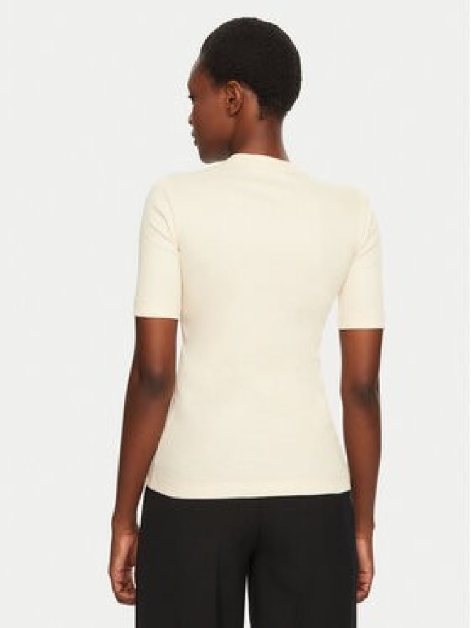 IVY OAK T-Shirt Kristin IO1100X2351 Beżowy Slim Fit