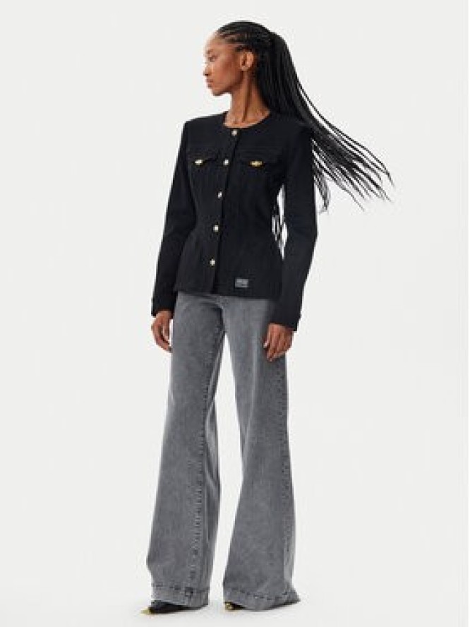 Versace Jeans Couture Kurtka jeansowa 78HAS457 Czarny Slim Fit