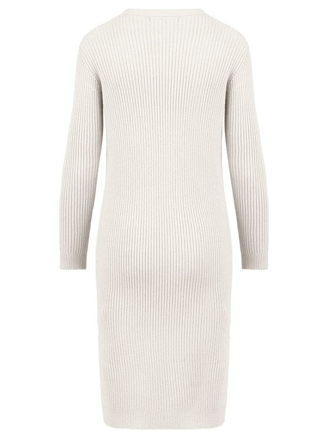 APART Sukienka dzianinowa w kolorze kremowym rozmiar: 40